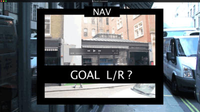 A snapshot of the virtual reality programme used by participants as they planned and re-planned routes through Soho. Brain activity, measured by fMRI, correlated with changes in street network accessibility.